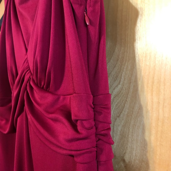 Loft Ann Taylor Sleeveless A Line Dress, in Burgundy, Size 6 - Picture 7 of 9